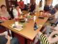 lekker brooje  en koffie, verzorgt door Paresh en Rachel